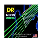 DR Strings NGE-10 Neon Hi-Def Green Nickel-Plated Hexagonal-Core Medium Electric Guitar Strings .010 | .046