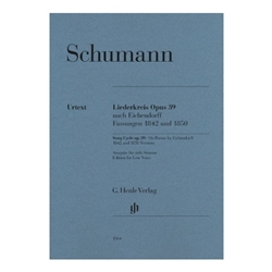 Song Cycle Op. 39 on Poems by Eichendorff - Low Voice and Piano - 
Versions 1842 and 1850