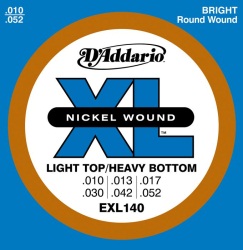 D'Addario EXL140 Nickel Wound Light Top Heavy Bottom Electric Guitar Strings
