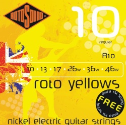 Rotosound  .010 | .046 Regular Nickel Electric Guitar Strings R-10