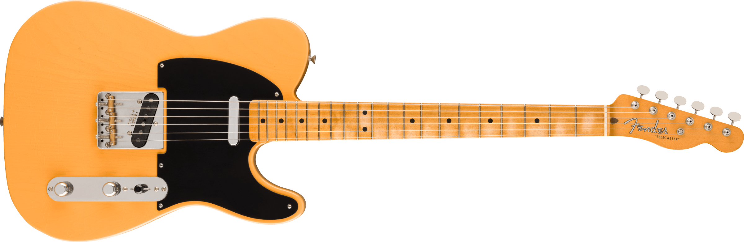 Fender 75th Anniversary Vintera Road Worn 1951 Telecaster w/ Maple Fingerboard - Butterscotch Blonde 014-0122-750