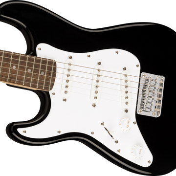 Fender Squier Mini Left-Handed Stratocaster Electric Guitar w/ Indian Laurel Fingerboard - Black