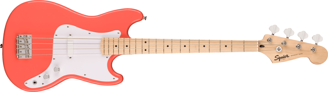 Fender Squier Sonic Bronco Bass w/ Maple Fingerboard - Tahitian Coral 037-3802-511