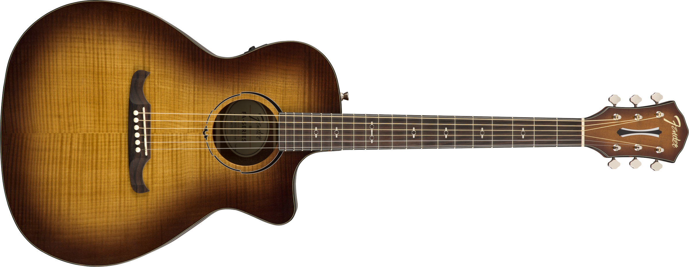 Fender® FA-345CE Auditorium Acoustic Electric w/ Laurel Fingerboard - 3-Tone Tea Burst (Discontinued - One Left!)