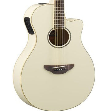 Yamaha APX 600 Series Thinline Acoustic/Electric Guitar w/ System65 Piezo - Vintage White