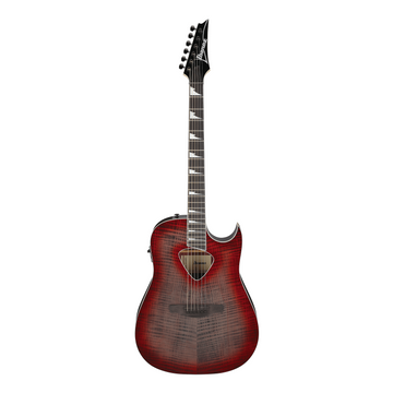 Ibanez ALT50FARDB Altstar Acoustic/Electric Guitar w/ Purpleheart Fingerboard - Red Doom Burst