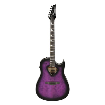 Ibanez ALT50FATVT Altstar Acoustic/Electric Guitar w/ Purpleheart Fingerboard - Transparent Violet Sunburst Burst