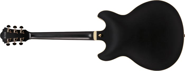 Ibanez Hollow Body Electric Guitar w/ Bound Walnut Fingerboard - Flat Black AS73GBKF
