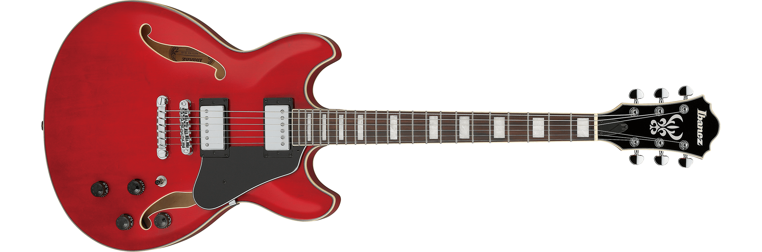 Ibanez Artcore Hollow Body Electric Guitar w/ Bound Rosewood Fingerboard - Transparent Cherry Red AS73TCD