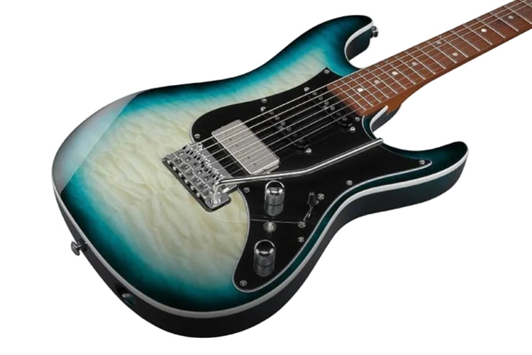 Ibanez AZ Premium Electric Guitar w/ Roasted Maple Fingerboard - Deep Ocean Blonde AZ24P1QMDOB