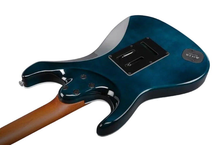 Ibanez AZ Premium Electric Guitar w/ Roasted Maple Fingerboard - Deep Ocean Blonde AZ24P1QMDOB