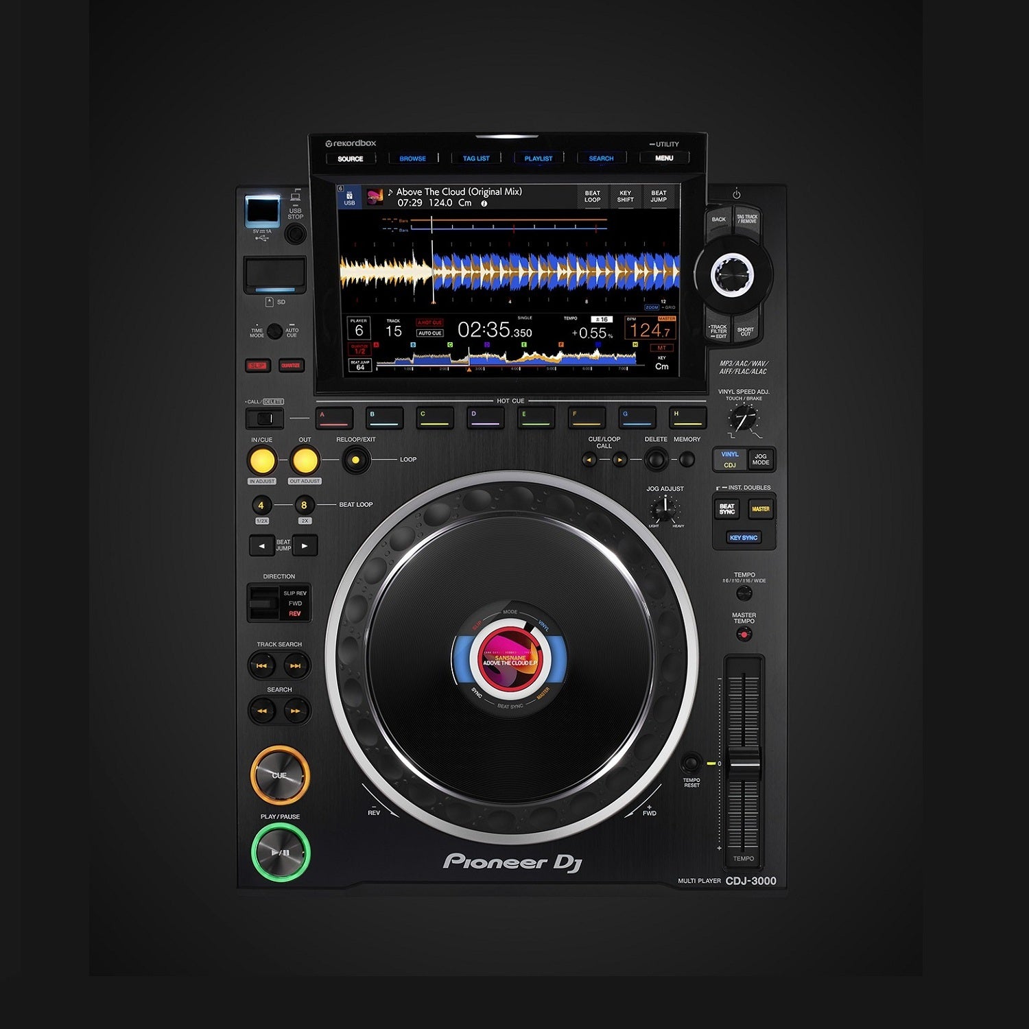 Pioneer DJ Professional DJ Multi-Player w/ High Resolution Touchscreen - Black CDJ-3000