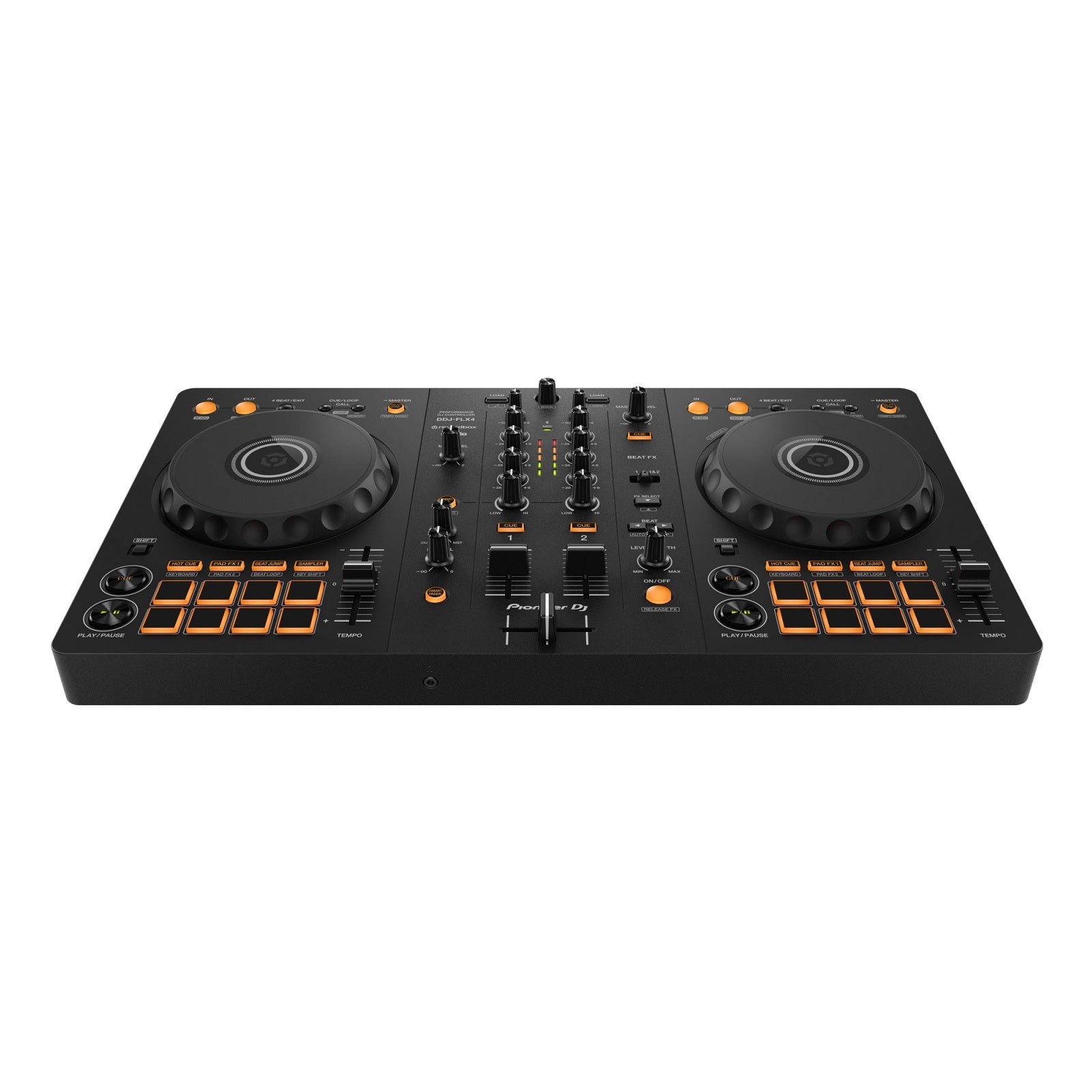 Pioneer DJ 2-Channel DJ Controller for Multiple DJ Applications, with REKORDBOX and SERATO DJ - Black DDJ-FLX4