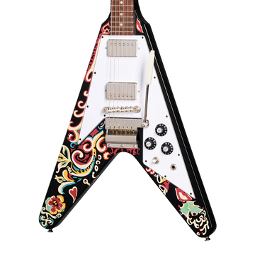 Epiphone Jimi Hendrix Signature “Love Drops” Flying V w/ Hardshell Case