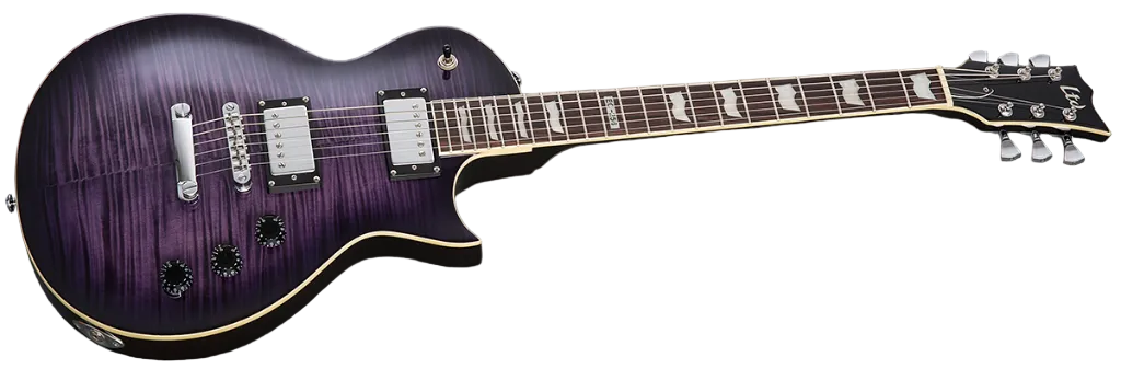 ESP LTD Eclipse Series Electric Guitar w/ Roasted Jatoba Fingerboard - Purple Sunburst