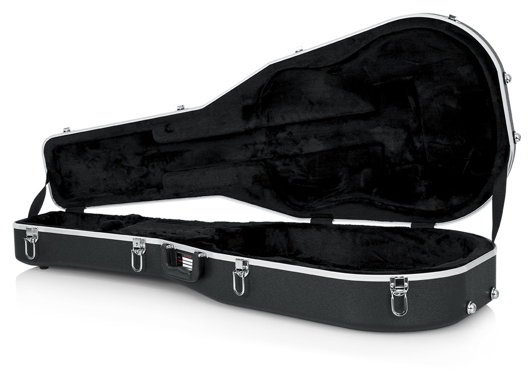 Gator Deluxe Molded Case for Dreadnought Guitar - Black GC-DREAD