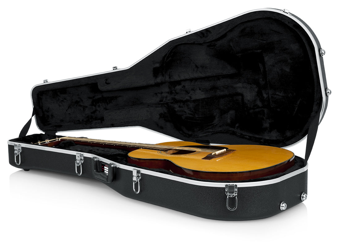 Gator Deluxe Molded Case for Dreadnought Guitar - Black GC-DREAD