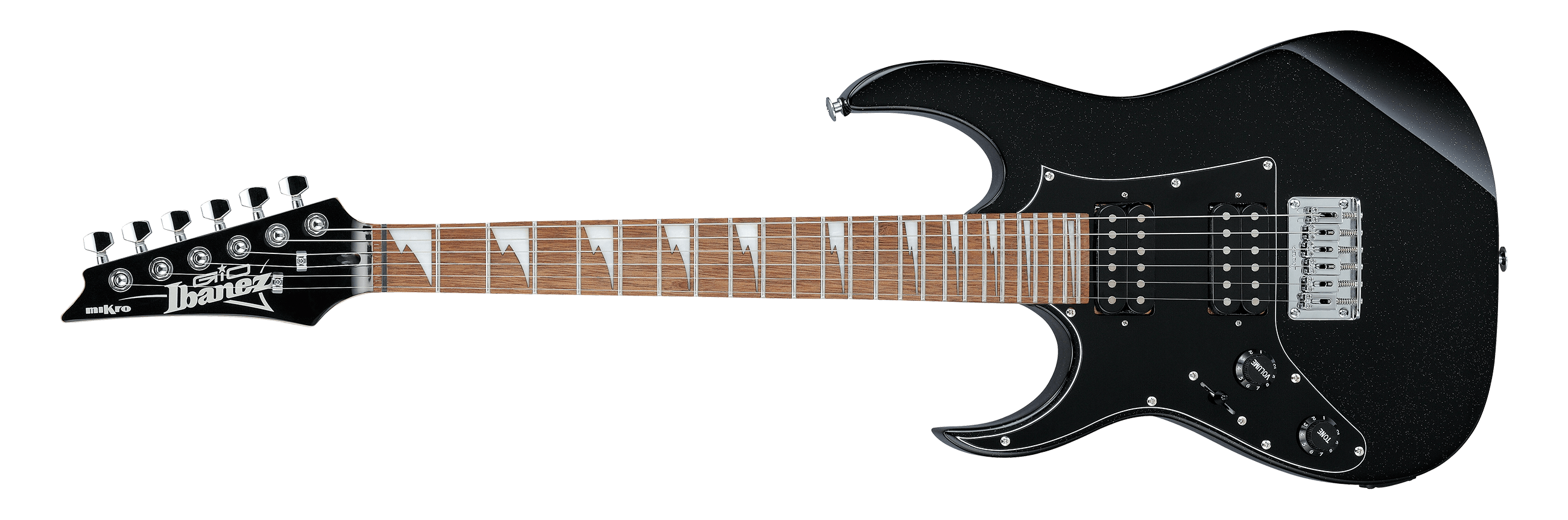 Ibanez Gio miKro Left Handed Electric Guitar w/ Jatoba Fingerboard - Black Night GRGM21BKNL