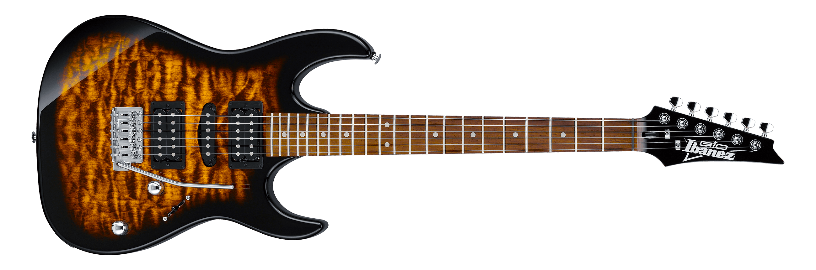 Ibanez RGA Series Electric Guitar w/ Jatoba Fingerboard - Dragon Eye Burst Flat RGA42FMDEF