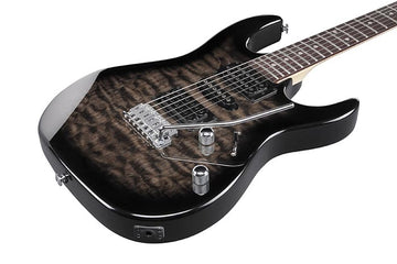 Ibanez Gio Rx Series Electric Guitar w/ Jatoba Fingerboard - Transparent Black Burst GRX70QATKS