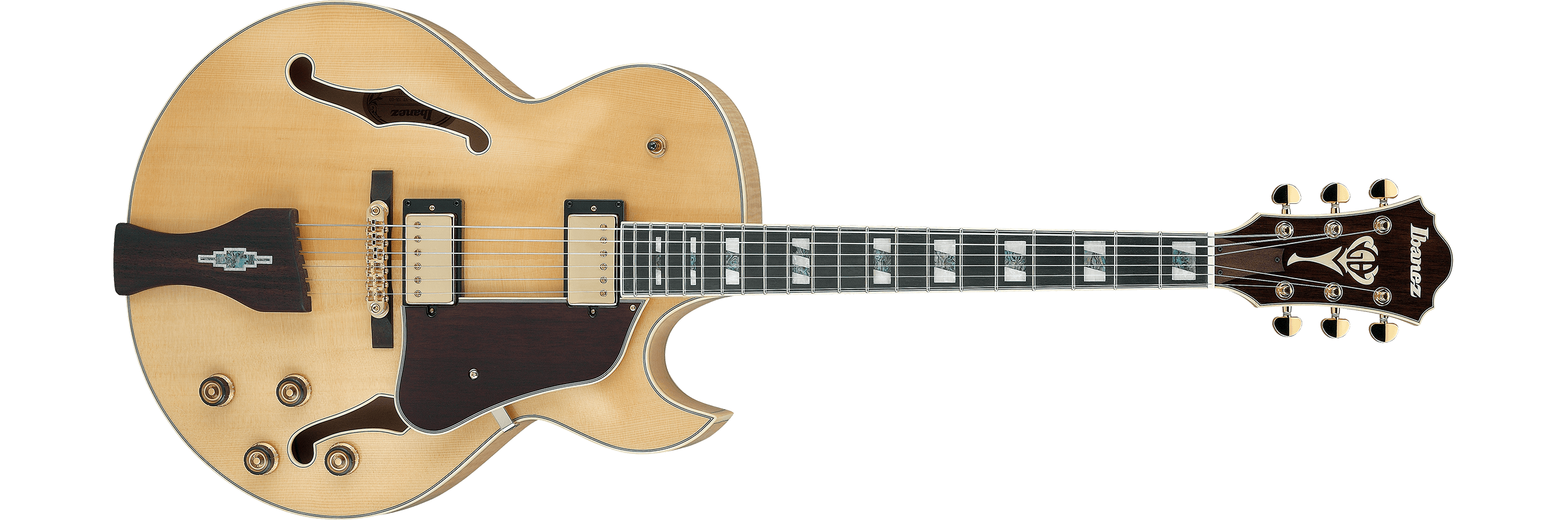 Ibanez George Benson Hollow Body Electric Guitar w/ Bound Ebony Fingerboard - Natural LGB30NT