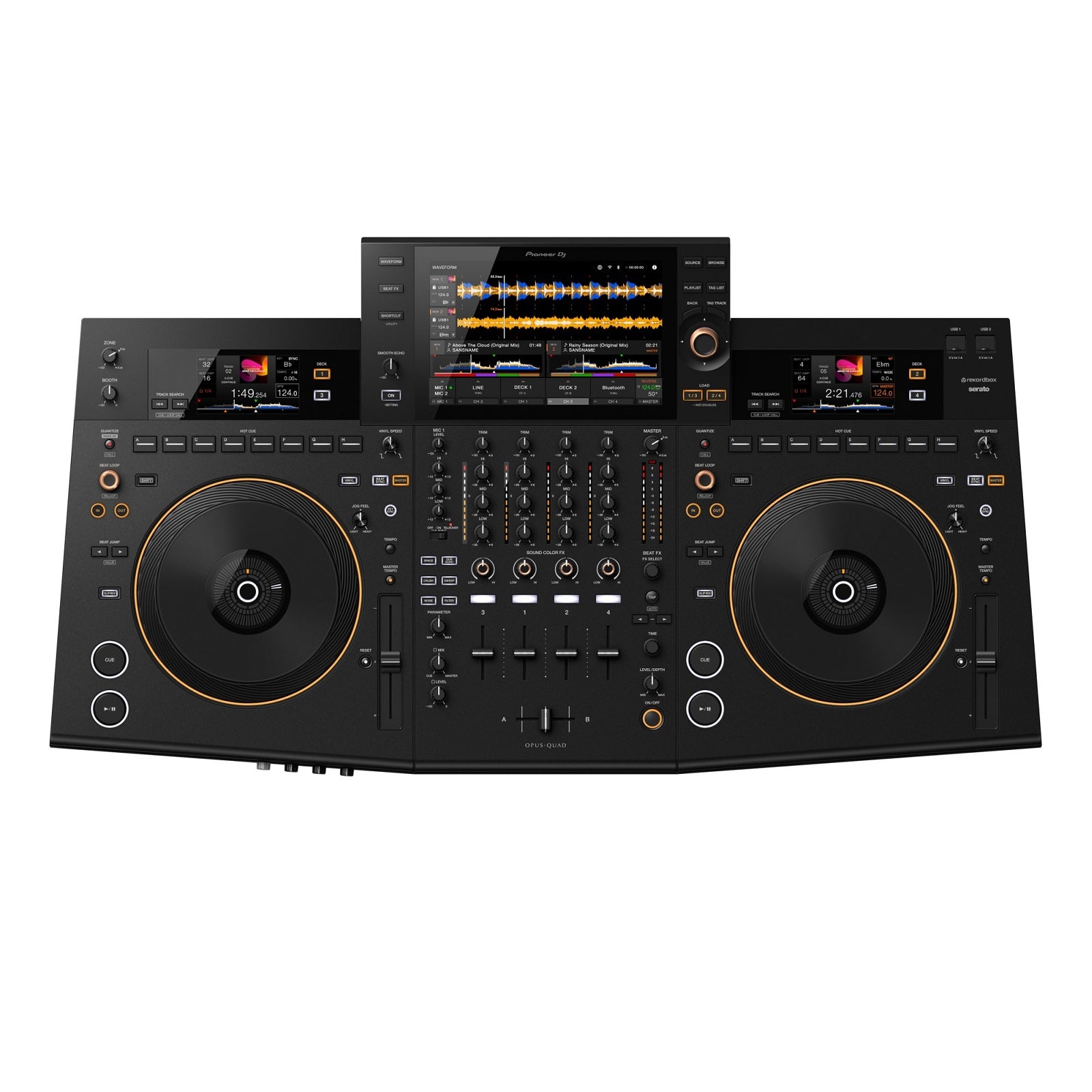 Pioneer DJ Professional 4-Channel All-In-One DJ System - Black OPUS-QUAD