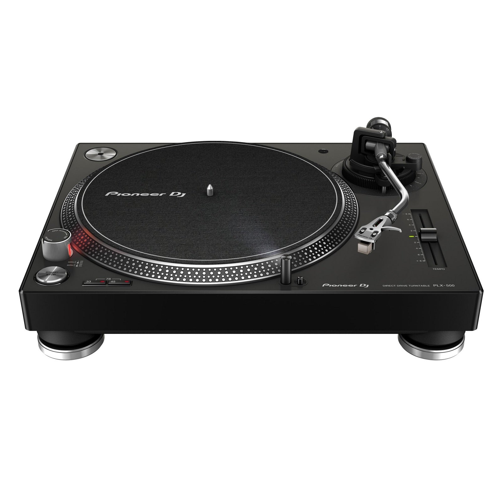 Pioneer DJ PLX-500-K Turntable with Direct-drive Motor, Preamplifier, Headshell with Cartridge and Stylus, and USB-Black
