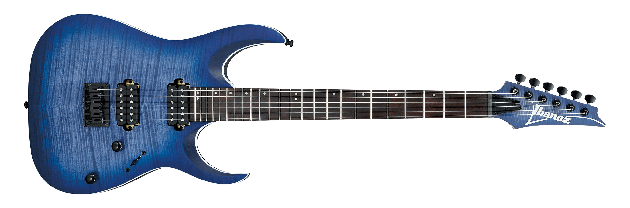 Ibanez RGA Series Electric Guitar w/ Jatoba Fingerboard - Blue Lagoon Burst Flat RGA42FMBLF