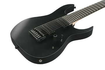 Ibanez RG Series 7-String Electric Guitar w/ Ebony Fingerboard - Flat Black RGIXL7BKF
