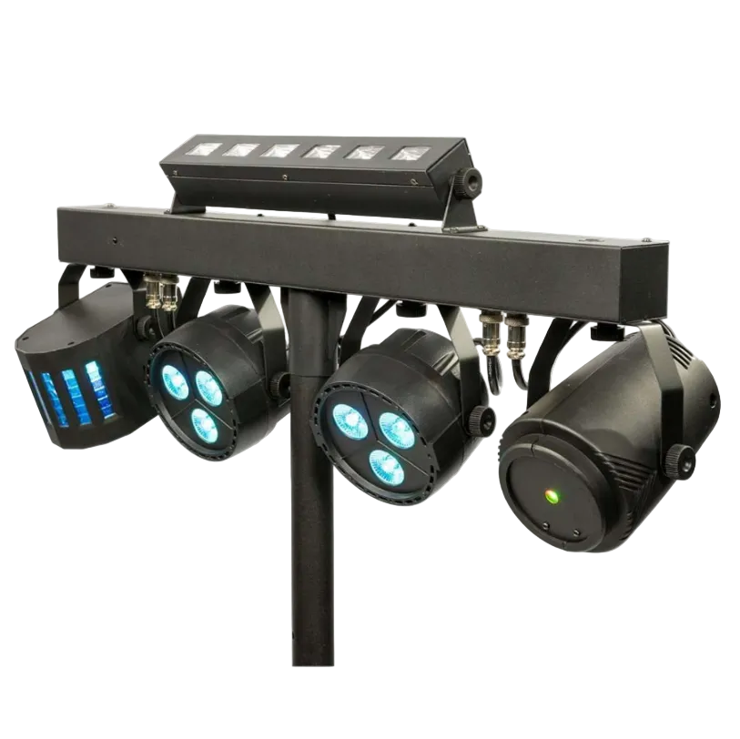 ColorKey PartyBar FX CKU-3030 Compact, All-In-One, Multi-Effect DJ Lighting Package