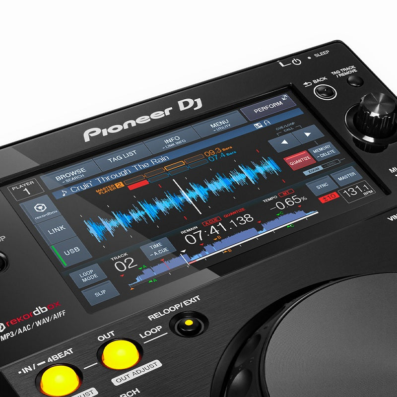 Pioneer DJ XDJ-700 Compact DJ Media Player. Wi-Fi Playback, Advanced Playback Options, and Pro DJ Link Interconnectivity