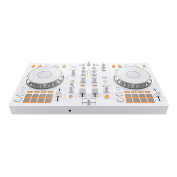 Pioneer DJ 2-deck rekordbox and Serato DJ Controller with REKORDBOX and SERATO DJ - White, Limited Edition DDJ-FLX4-W