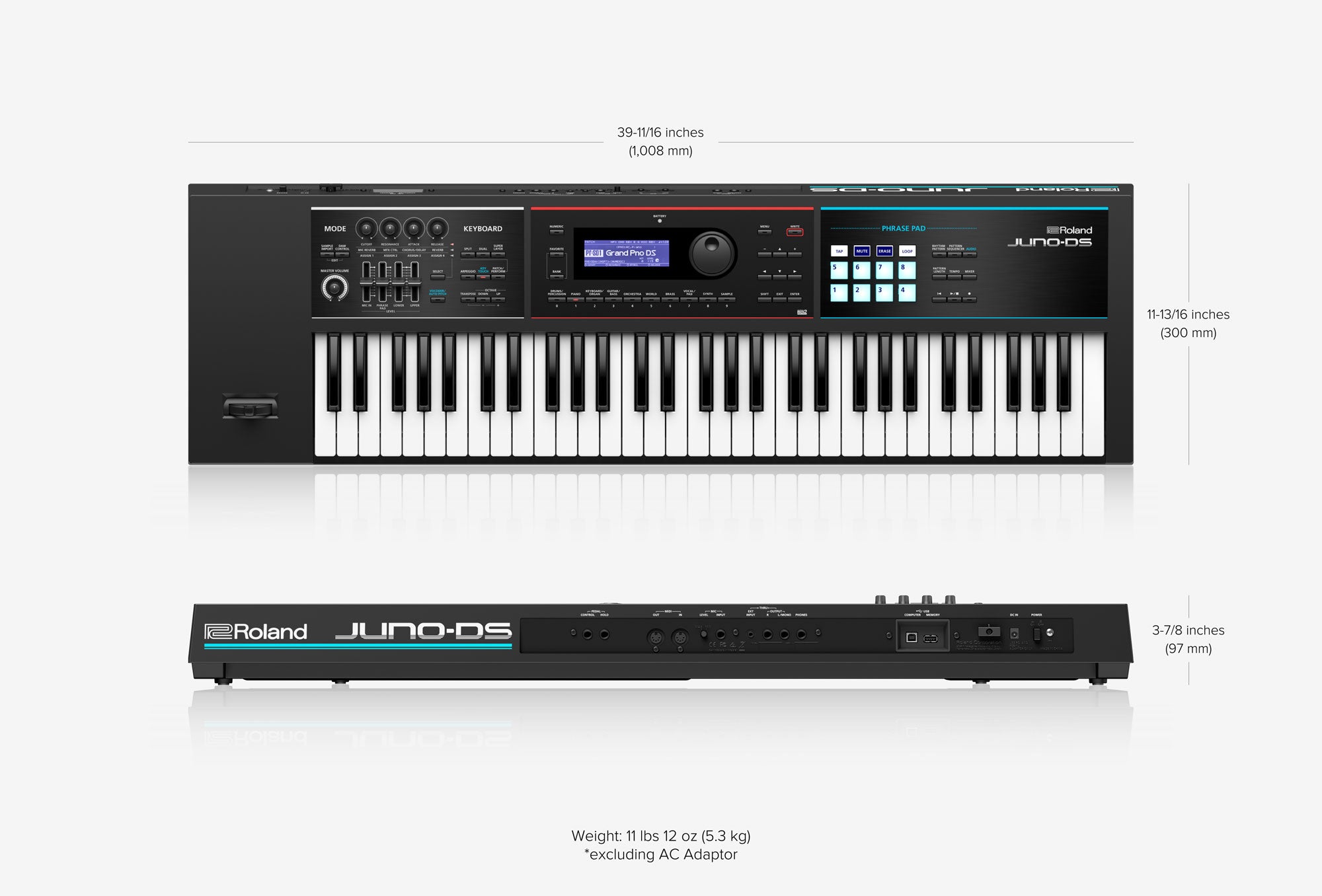 Roland JUNO DS61 Portable Digital Synthesizer Keyboard (Discon. - One Left!)
