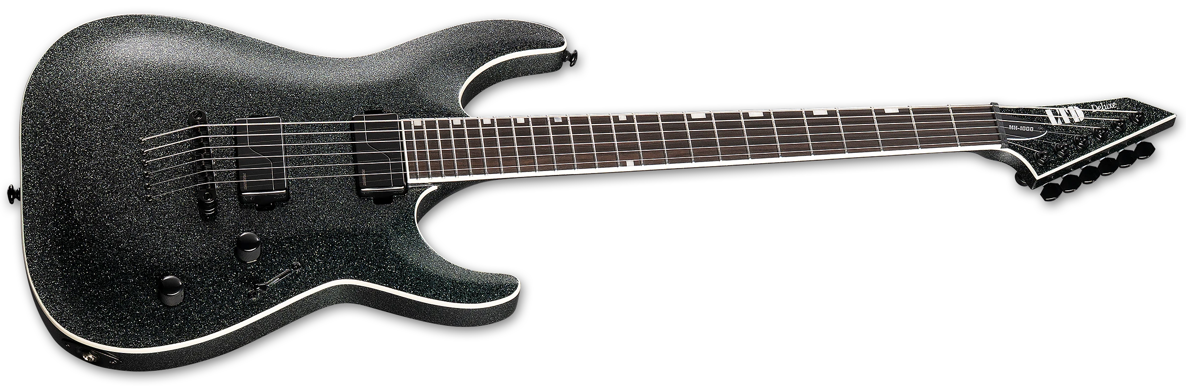 ESP LTD MH 1000 Series Electric Guitar w/ Macassar Ebony Fingerboard - Granite Sparkle LMH1000NTGNSP