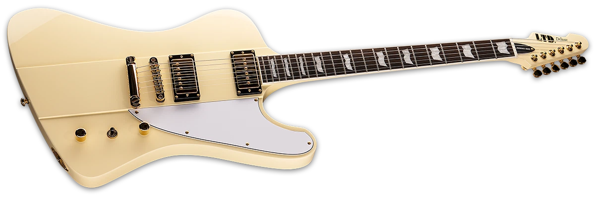 LTD Phoenix-1000 Electric Guitar w/ Macassar Ebony Fingerboard - Vintage White LPHOENIX1000VW