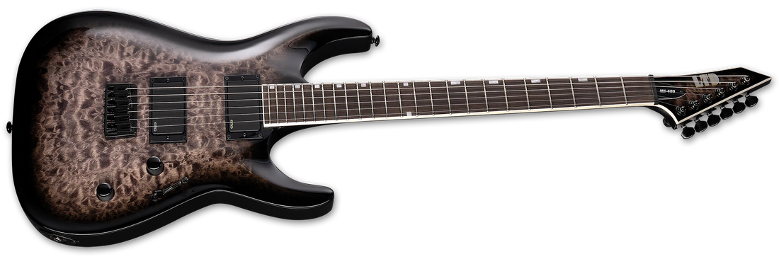 ESP MH Series Electric Guitar w/ Rosewood Fingerboard - See Thru Black Sunburst LMH400HTQMSTBLKSB
