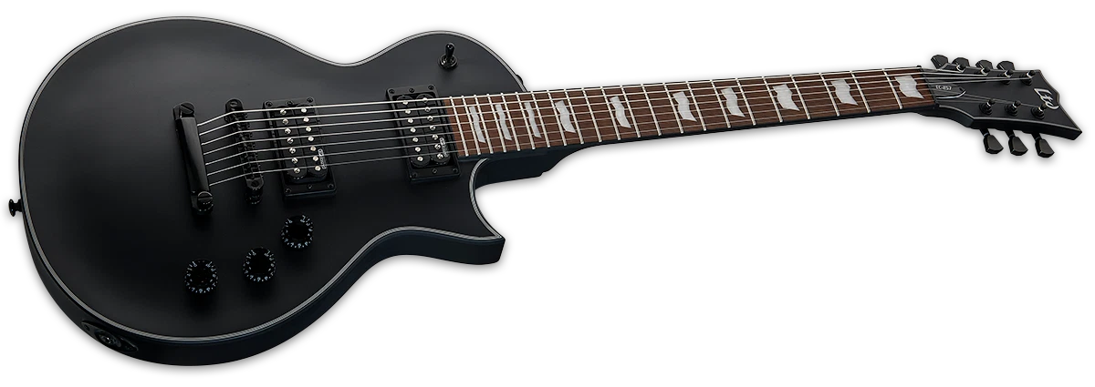 ESP LTD Eclipse EC-257 7-String Electric Guitar w/ Roasted Jatoba Fingerboard - Black Satin