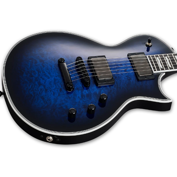 ESP E-II Eclipse Series Electric Guitar w/ Ebony Fingerboard - Reindeer Blue Reindeer Blue EIIECQMRDB