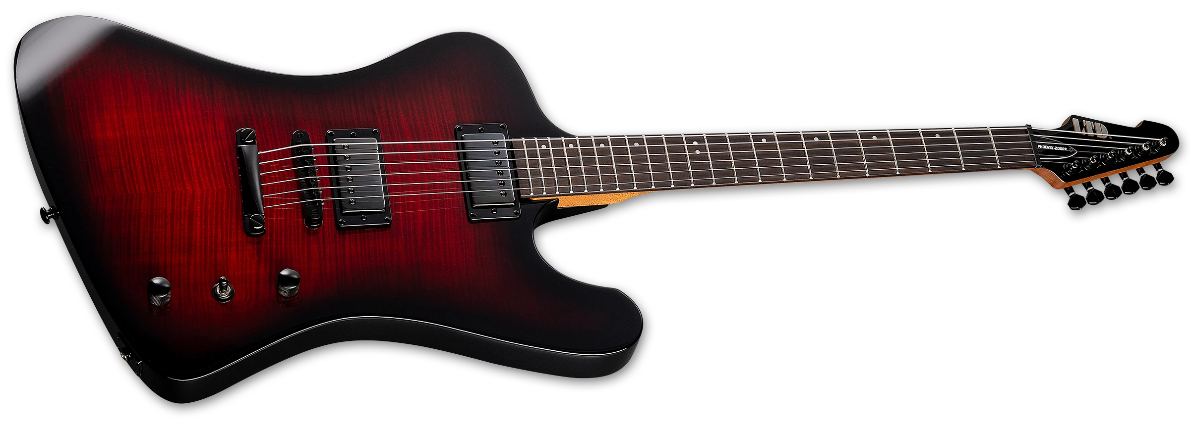 ESP LTD Phoenix-200DX Electric Guitar w/ Rosewood Fingerboard - Red Burst LPHX200DXREDB