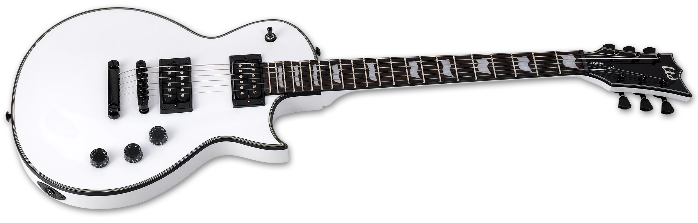 ESP LTD Eclipse 200 Series Electric Guitar w/ Roasted Jatoba Fingerboard - Snow White LEC256SW