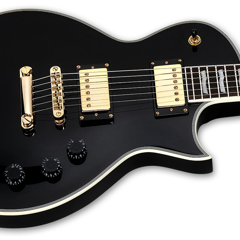 ESP LTD Eclipse 200 Series Electric Guitar w/ Rosewood Fingerboard - Black w/ Gold Hardware