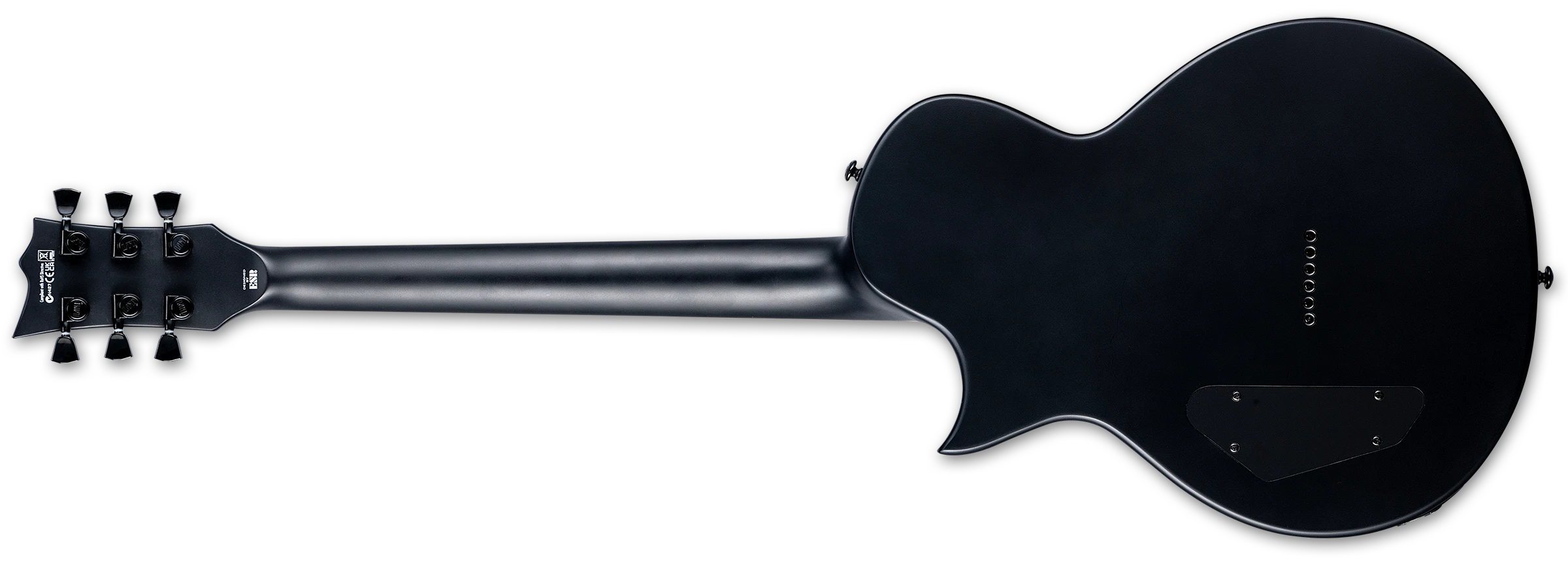 ESP LTD EC-01FT Electric Guitar w/ Macassar Ebony Fingerboard - Charcoal Burst Satin LEC01FTQMCHBS
