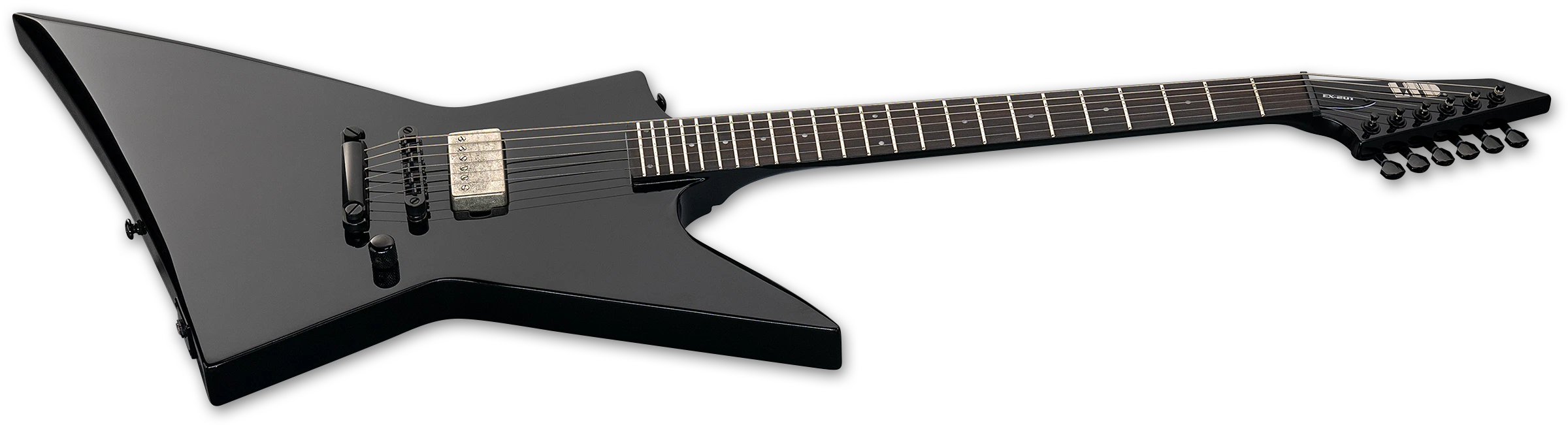ESP LTD EX-201 Electric Guitar w/ Rosewood Fingerboard - Black LEX201BLK