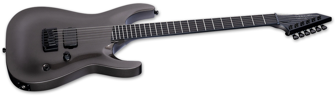 ESP LTD MT-I Mick Thompon Signature Electric Guitar w/ Macassar Ebony Fingerboard - Obsidian Metallic w/ Case