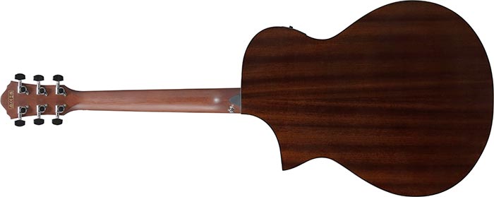 Ibanez AEW Series Cutaway Acoustic/Electric Guitar - Black Burst AEWC16QATKH