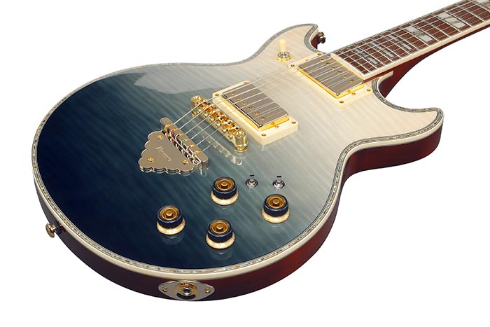 Ibanez Artist Series Electric Guitar w/ Bound Jatoba Fingerboard - Transparent Blue Gradation AR420TBG