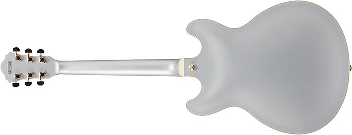 Ibanez Artcore Series Hollow Body Electric Guitar w/ Bound Rosewood Fingerboard - Moonstone Silver Flat AS73GMSF