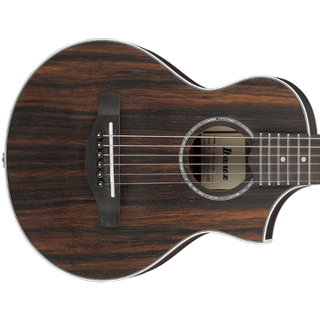 Ibanez Piccolo Acoustic Guitar w/ Purpleheart Fingerboard - Dark Brown Open Pore EWP13-DBO