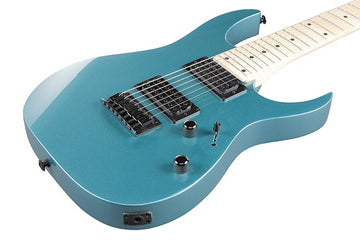 Ibanez Gio 7-String Electric Guitar w/ Maple FIngerboard - Metallic Light Blue GRG7221MMLB
