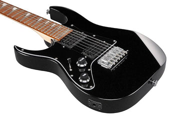 Ibanez Gio miKro Left Handed Electric Guitar w/ Jatoba Fingerboard - Black Night GRGM21BKNL
